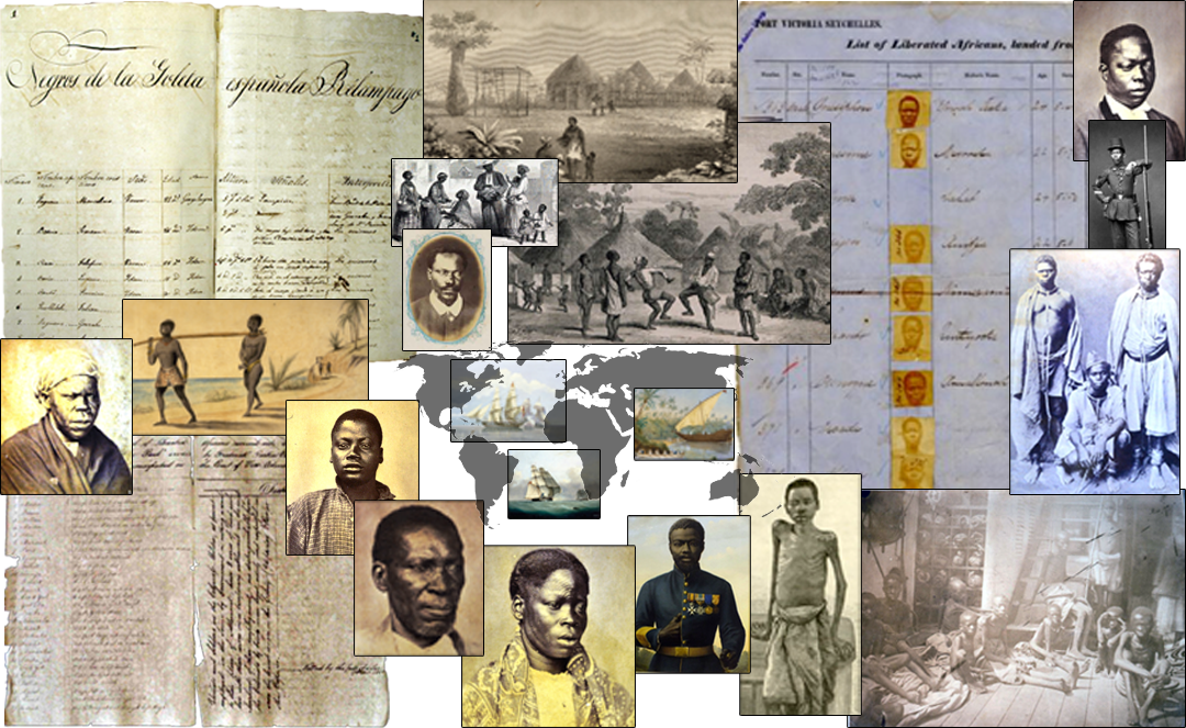 Collage of Images of "Liberated Africans"